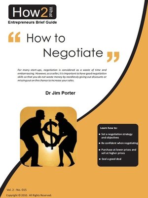 cover image of How to Negotiate